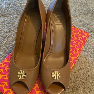 Tory Burch Peep Toe Wedge